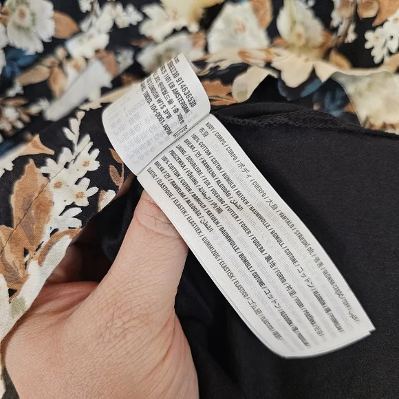 Abercrombie & Fitch Drama Puff Sleeve Floral Ruched Waste Mini Dress - Picture 5 of 9